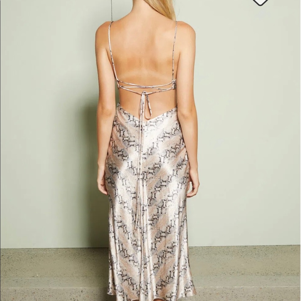 Bec and Bridge Python Midi Dress NWT